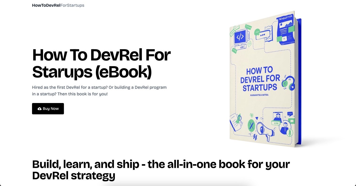 How to DevRel For Startups - How to DevRel for Startups - eBook by ...